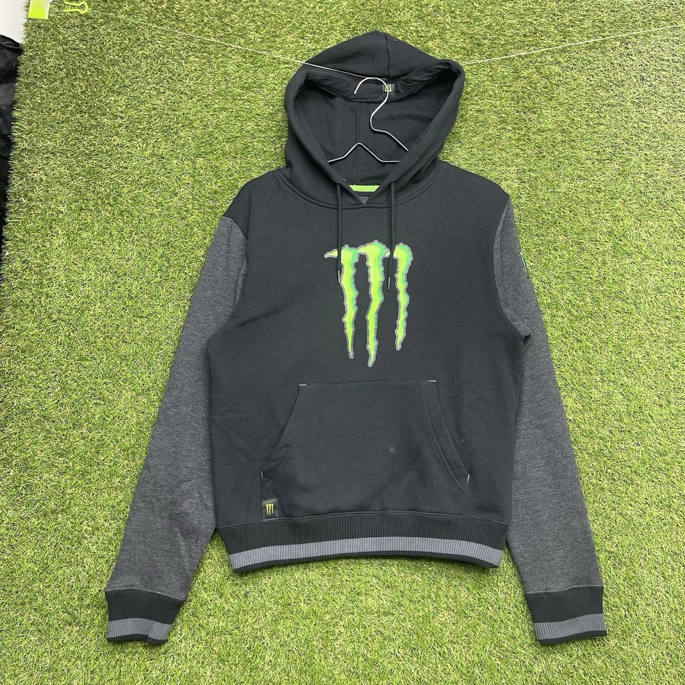 Vintage Y2K Monster Energy Hoodie Mens Medium Grunge Sweatshirt 2000s Skater